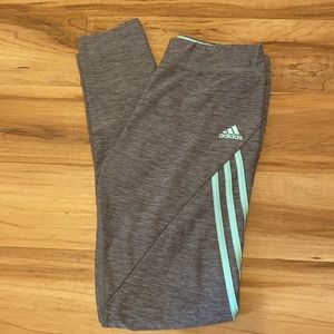 Gray Adidas athletic pants